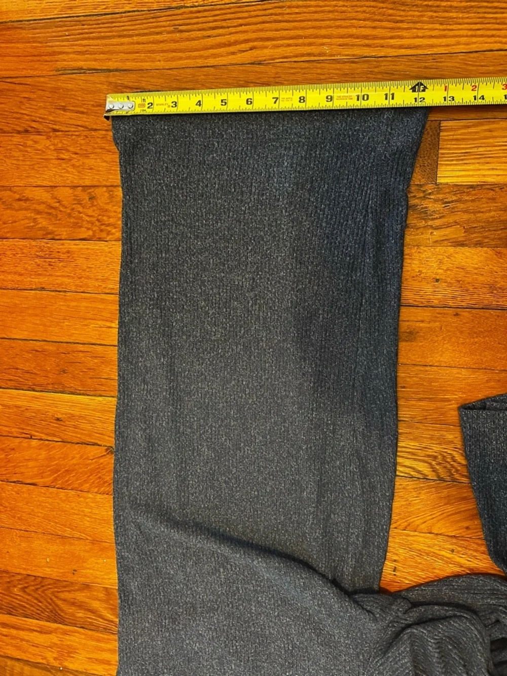 Wide Leg Ribbed Knit Cropped Pants with Drawstring Waist - Picture 3 of 6